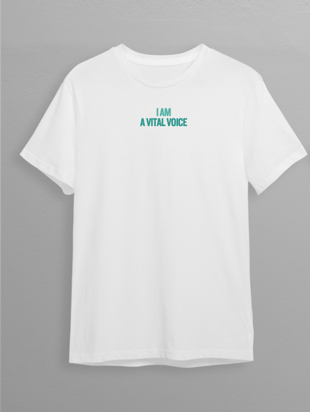 Vital Voices T-shirt- TEAL