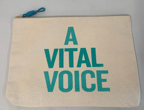 Vital Voices Computer Pouch- TEAL