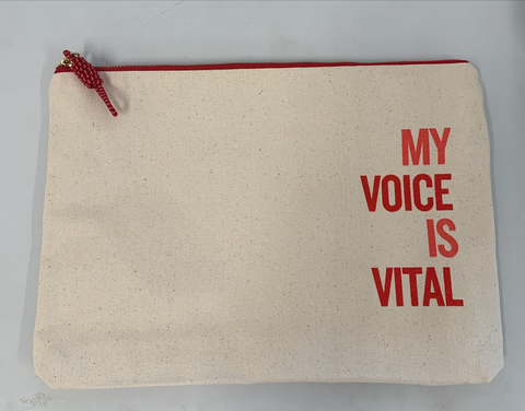 Vital Voices Computer Pouch- RED